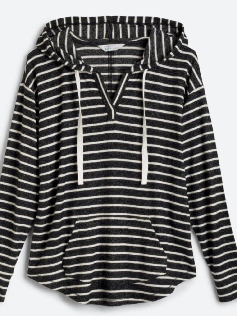Market & Spruce Kallon Brushed Knit Hoodie Sweatshirt - Black